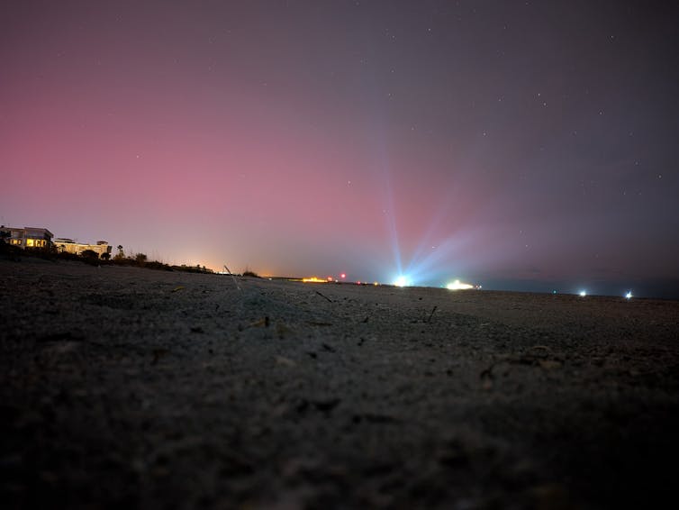 Decrease-cost house missions like NASA’s ESCAPADE are beginning to ship thrilling science – however at a value in menace and commerce‑offs 2 A hill with bright lights in the sky and lights in the distance.