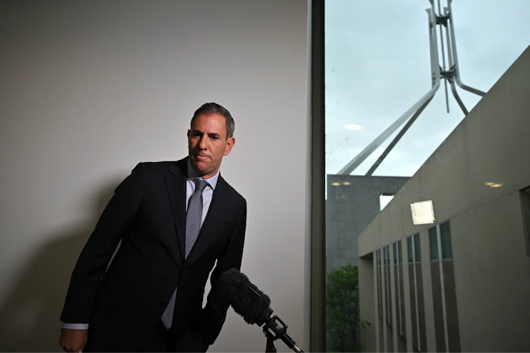 Treasurer Jim Chalmers at Parliament House in Canberra