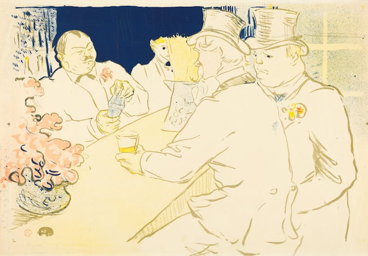 Paris, the town of exiles and revolutionaries of the nineteenth century 1 Irish and American Bar Rue Royale, 1896 Henri de Toulouse-Lautrec