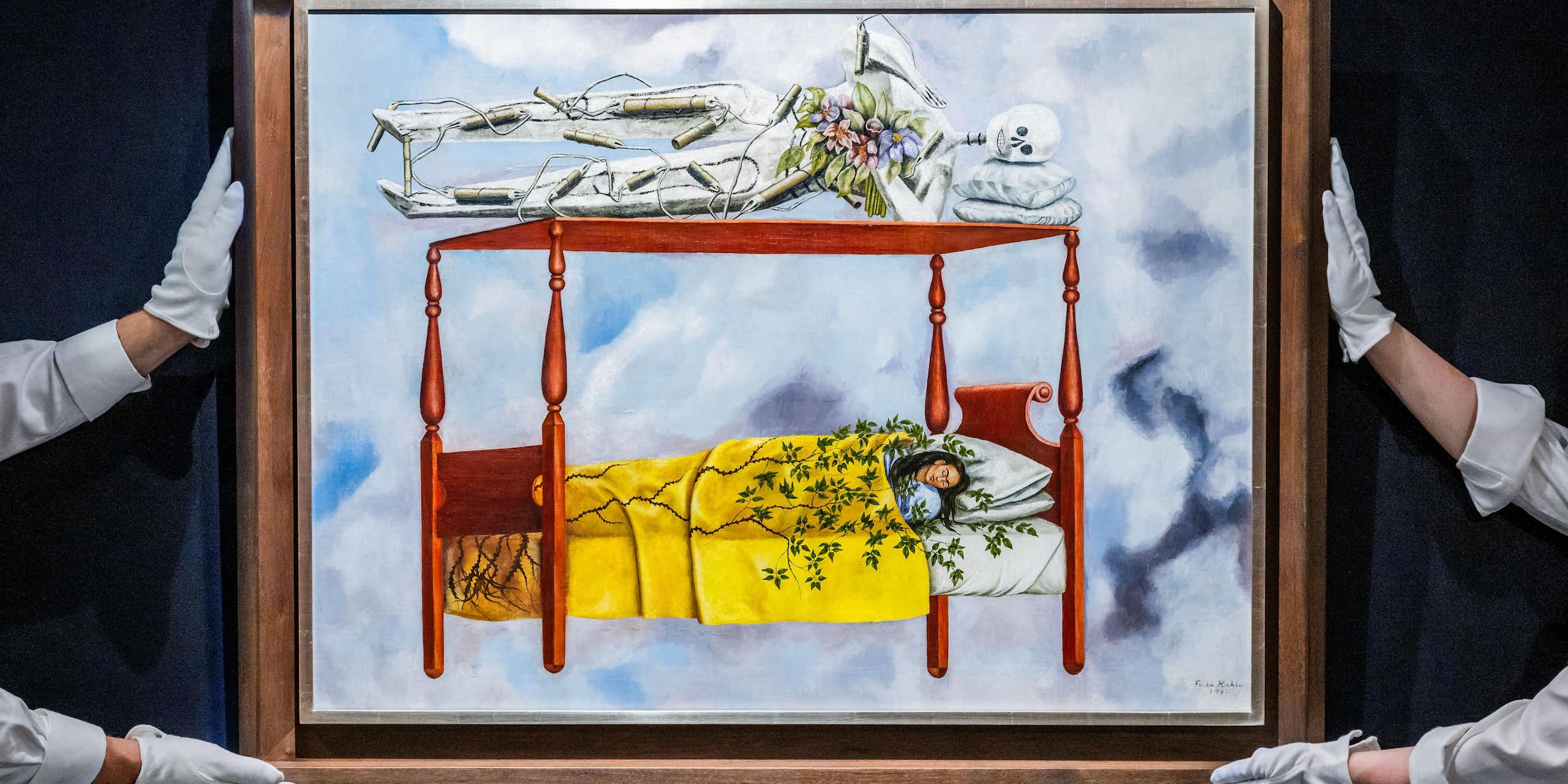 Frida Kahlo’s record-breaking painting El Sueño positions death as a roommate