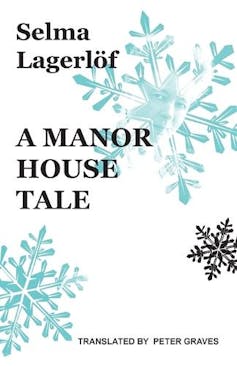 A Manor House Tale book cover featuring snowflakes