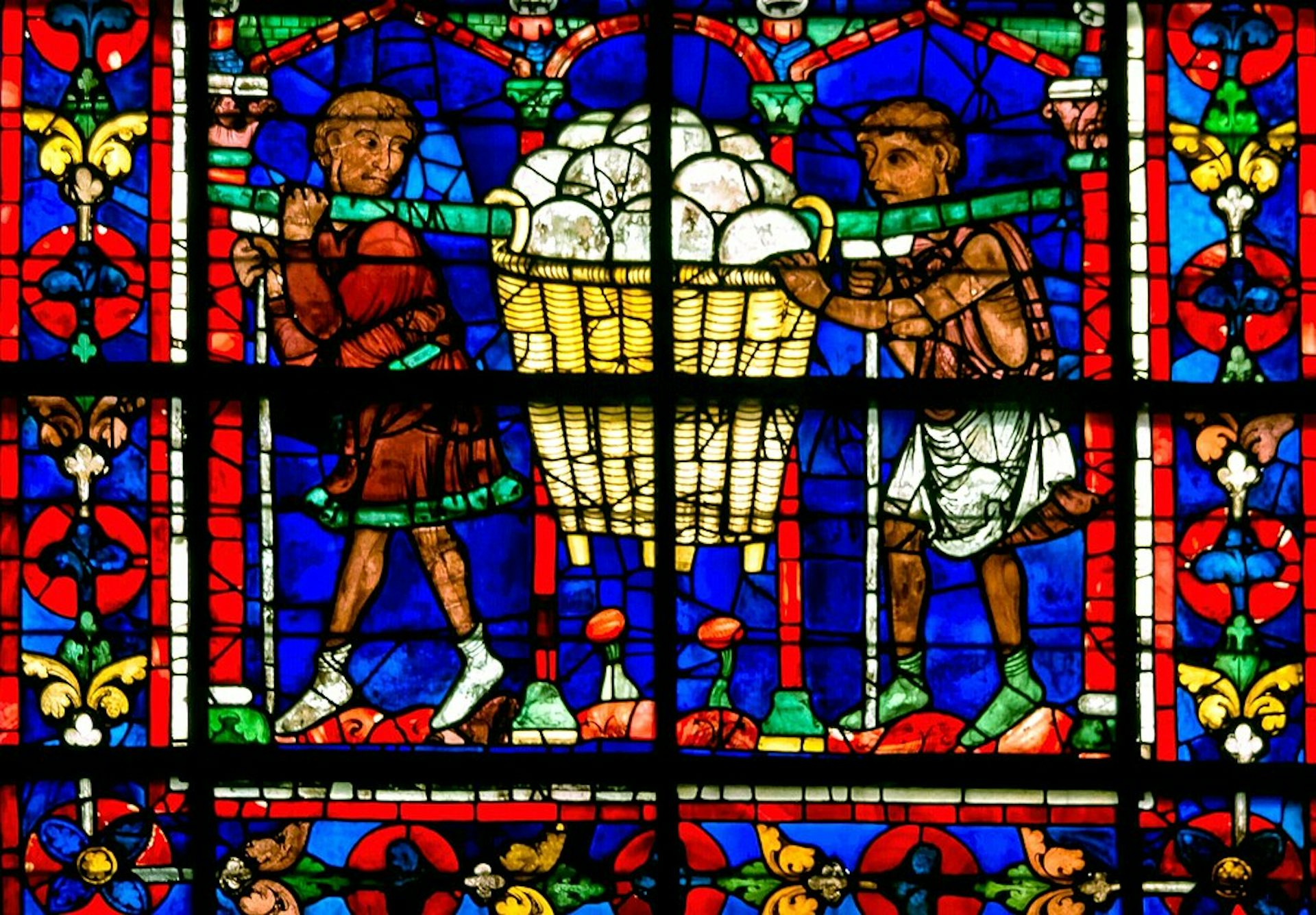 Vitrail représentant des boulangers