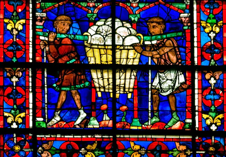 Vitrail représentant des boulangers