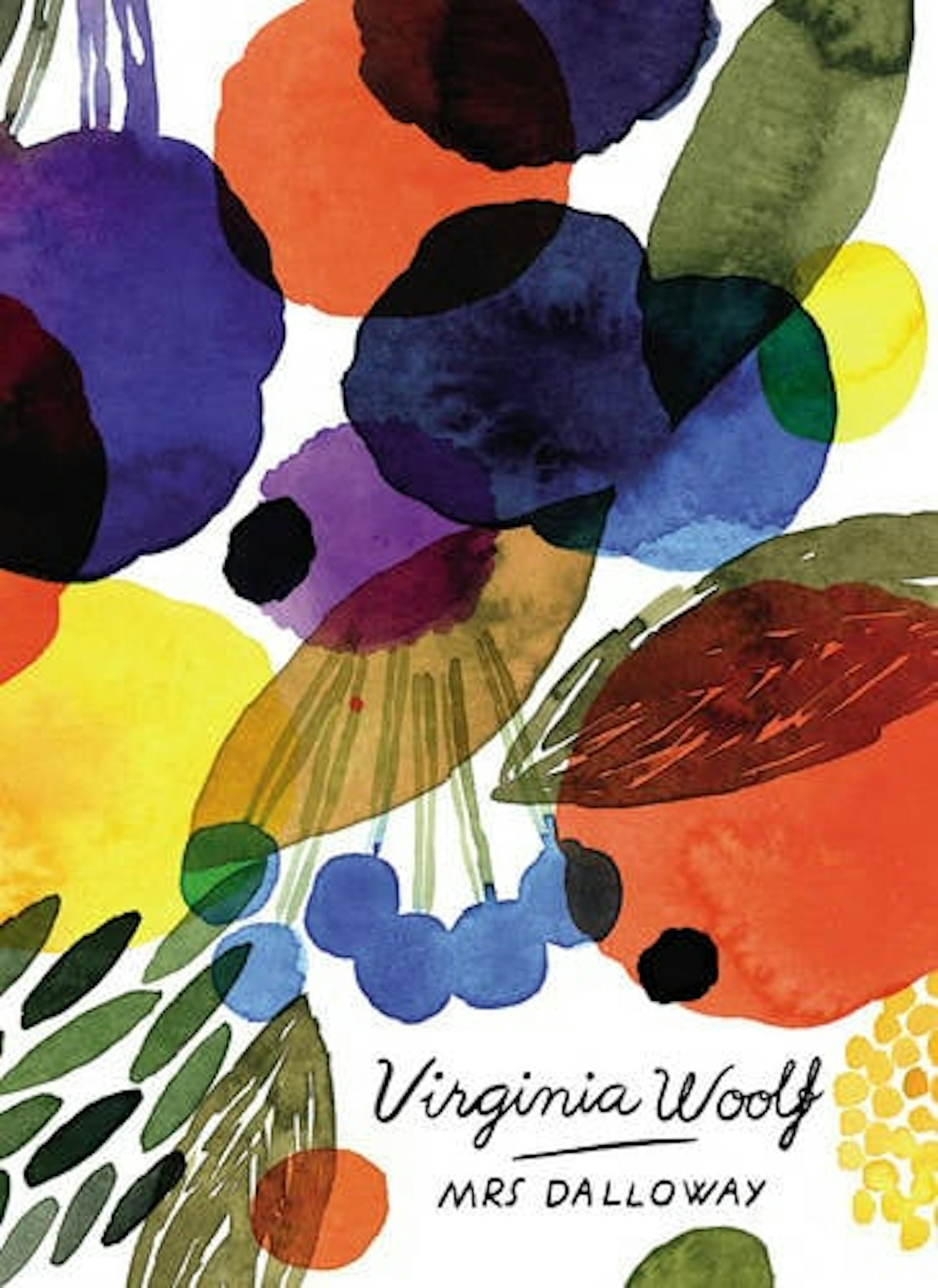 A colourful abstract cover of Mrs Dalloway