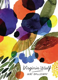 A colourful abstract cover of Mrs Dalloway