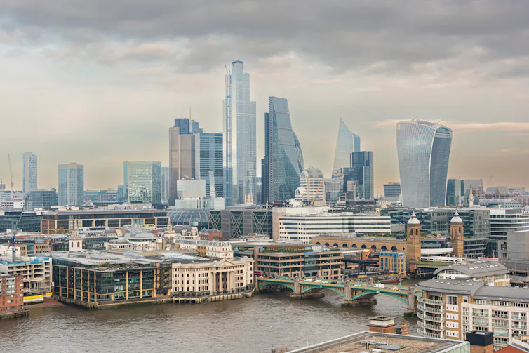 London skyline.