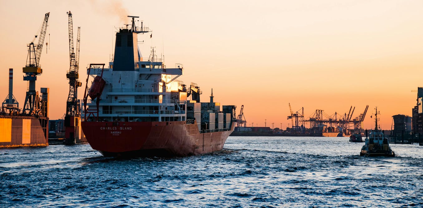 Electric container ships won’t work – but a fleet of auxiliary battery ships could clean up shipping Electric container ships won’t work – but a fleet of auxiliary battery ships could clean up shipping