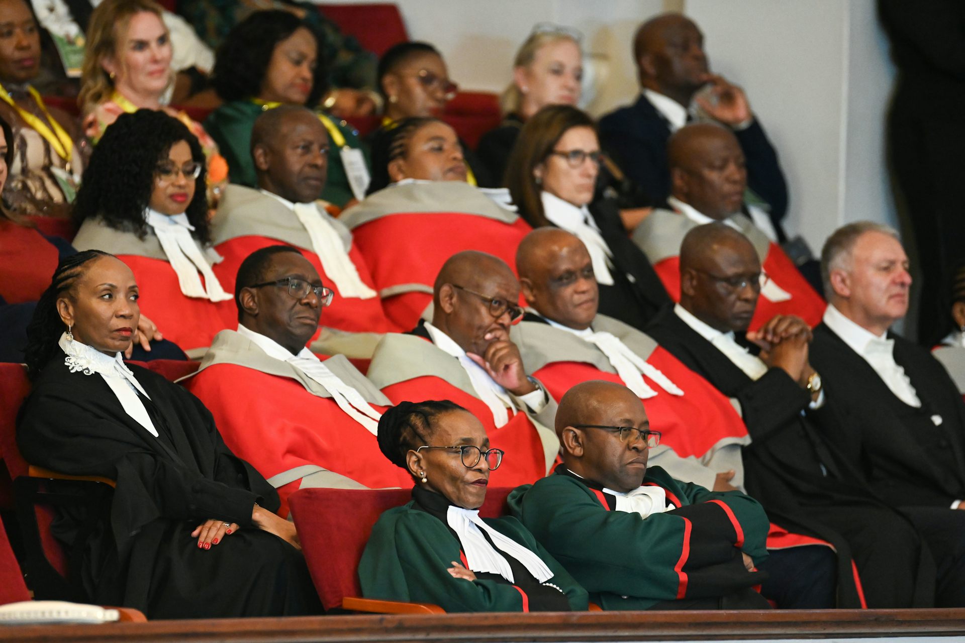 Men and women in judicial robes