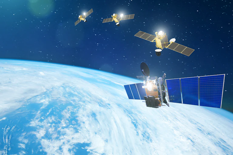 Satellites orbiting Earth