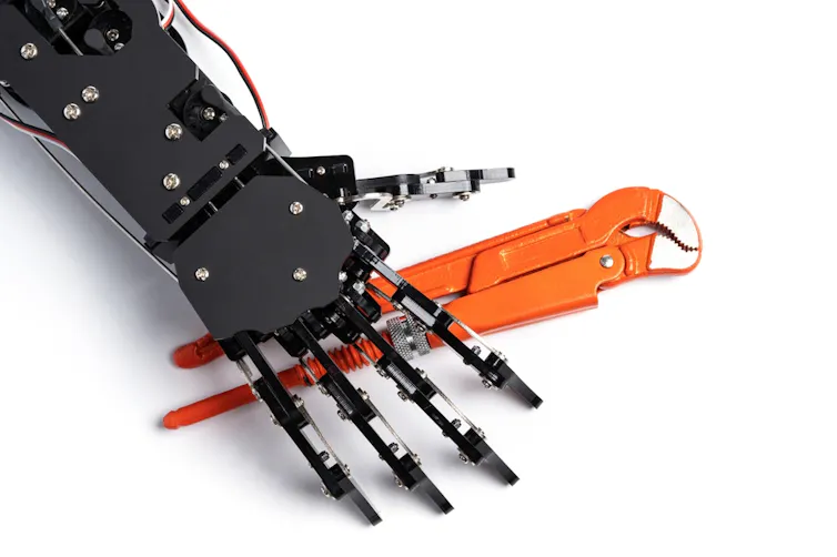 Robot with pliers