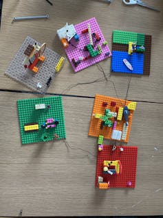 How development with Lego can lend a hand teenagers speak about lifestyles’s large questions 1 Lego constructions linked with string