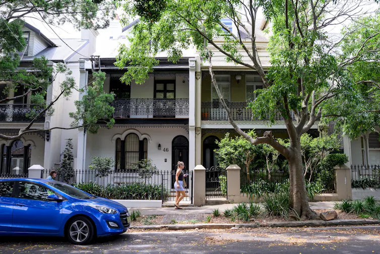 General view of houses in Sydney