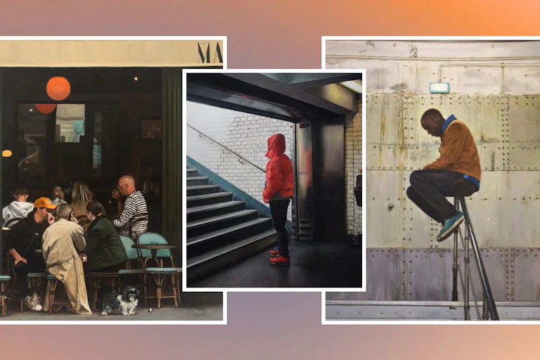 Scenes of Parisian life by Bilal Hamdad.