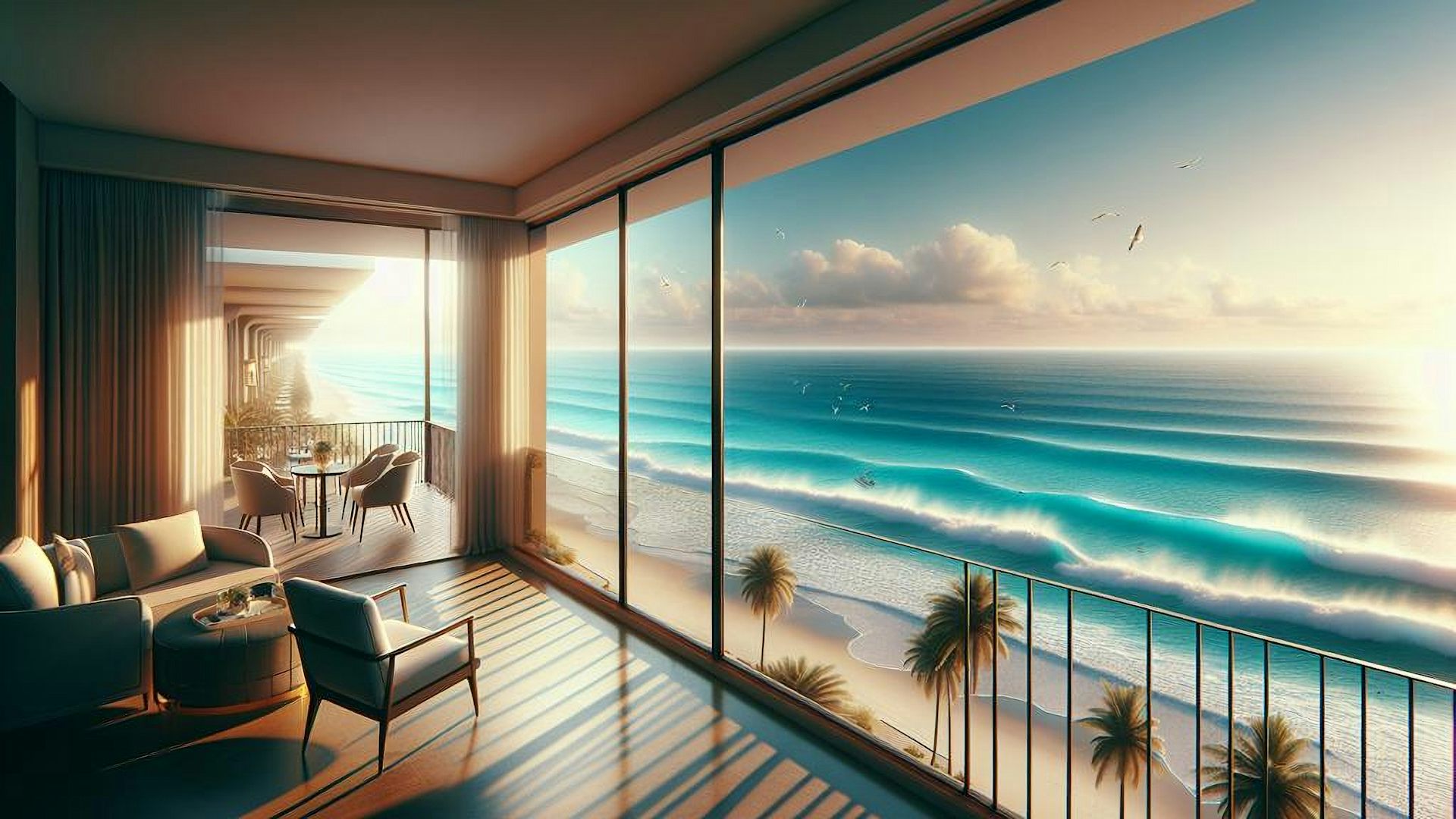 Imagen de un hotel creada por IA.