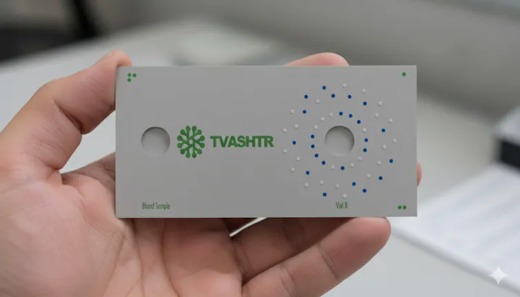 A photo of the HemoSift device.