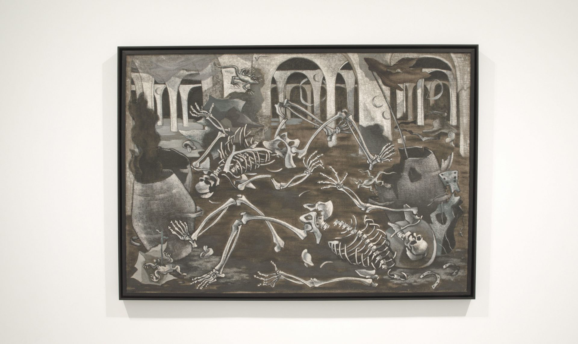 _Fossil Cave_ in the picture from the exhibition MNCARS _Masks and Compass_.