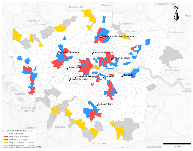 Premier League football matches can be crime hotspots – but community sports centres have the opposite effect Premier League football matches can be crime hotspots – but community sports centres have the opposite effect