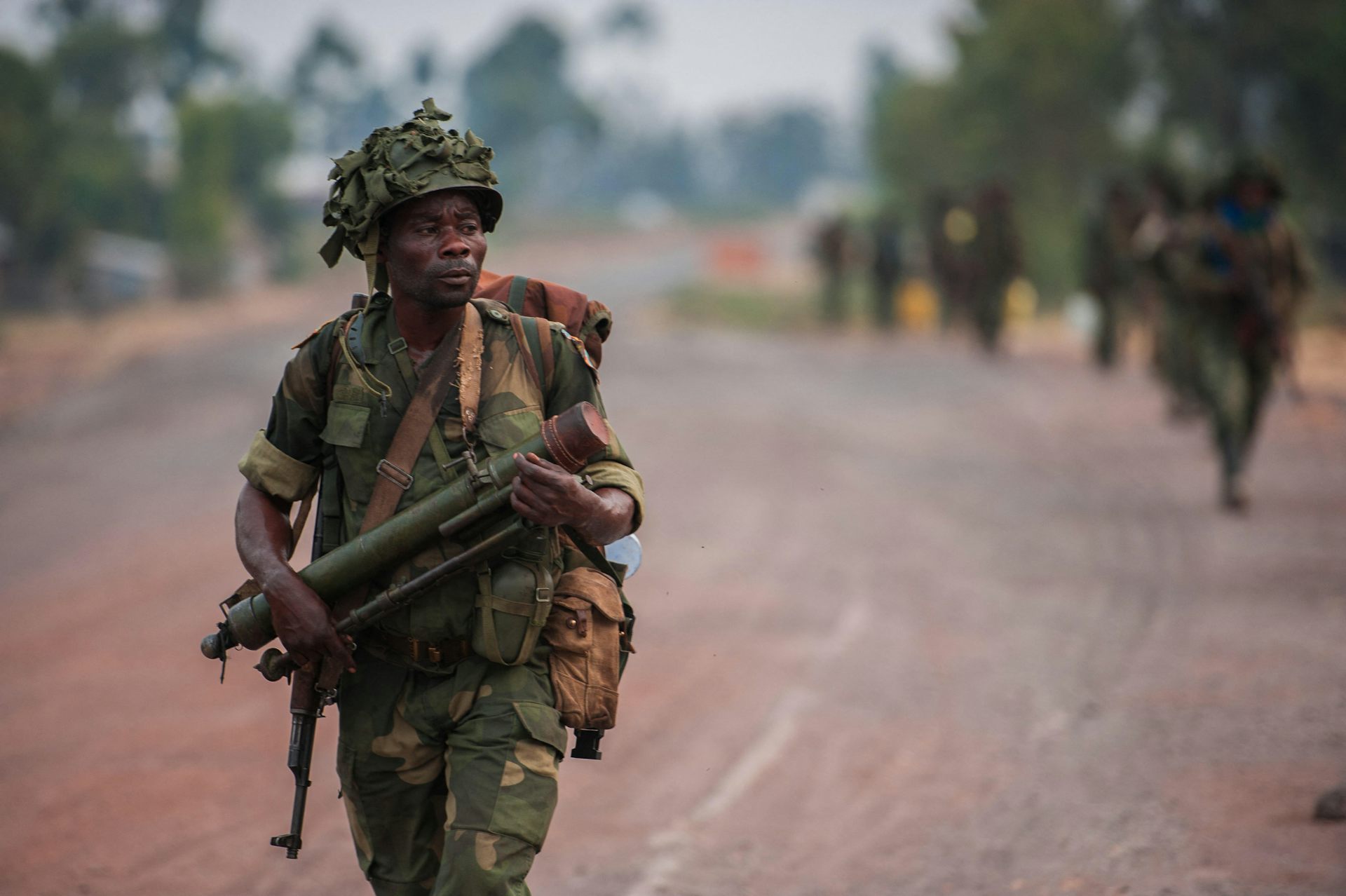 Член национальной армии ДРК (FARDC).