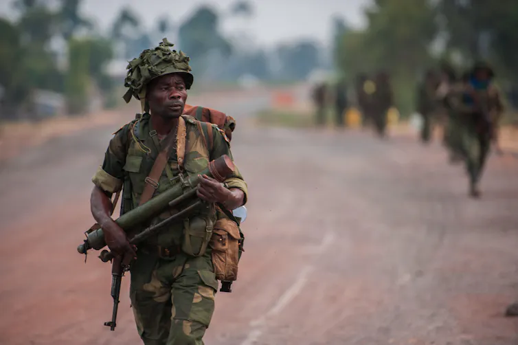 A members of the DRC national army (FARDC).