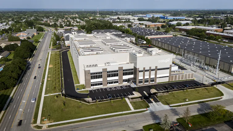 A large rectangular building.