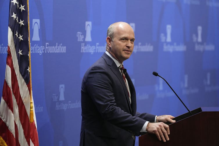 Kevin Roberts, the president of the Heritage Foundation, defended the interview with Nick Fuentes.