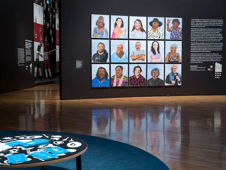 Portraits by Vincent Namatjira.