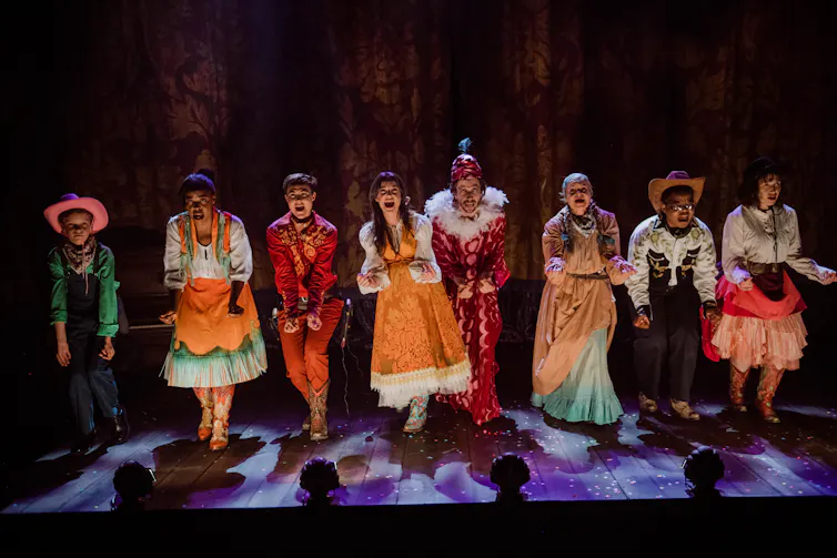 The company dance.