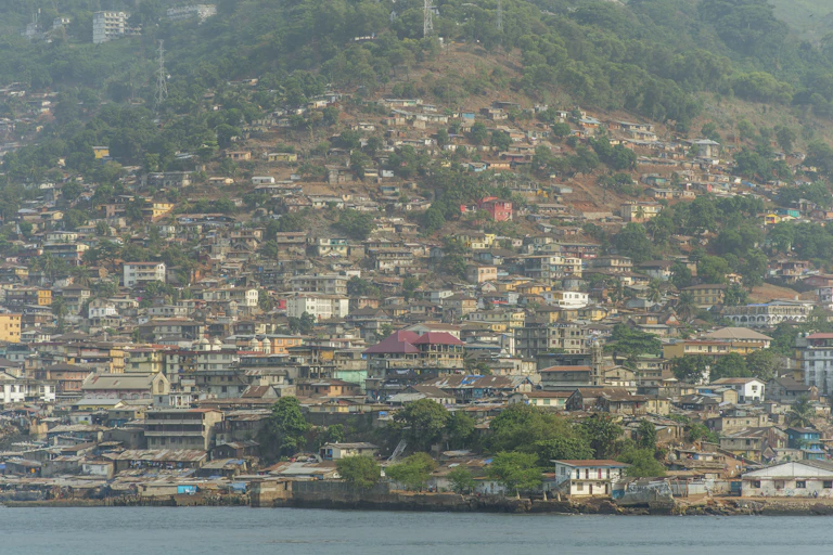 View of city from the sea