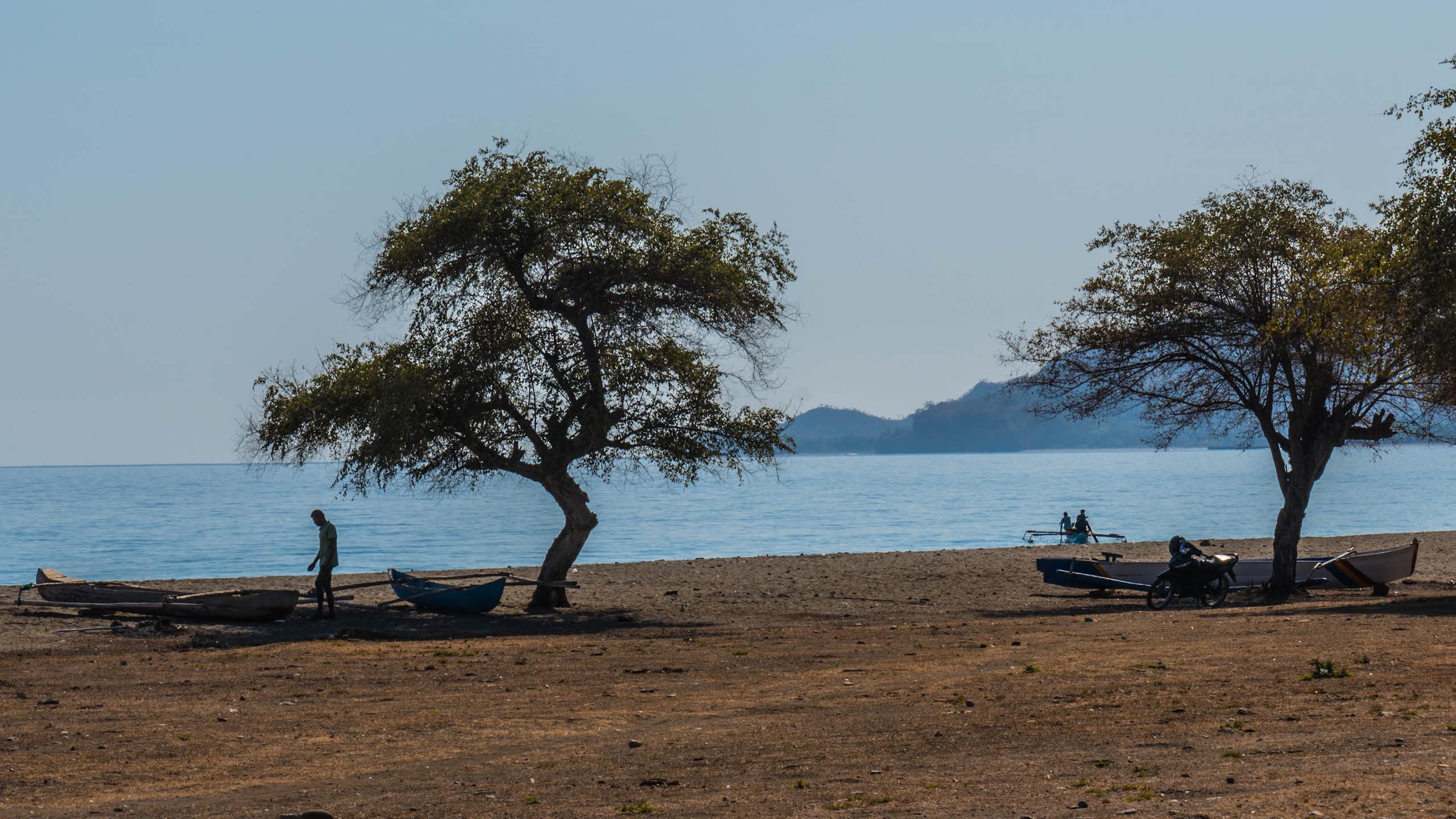 A beach in Oecusse, Timor-Leste