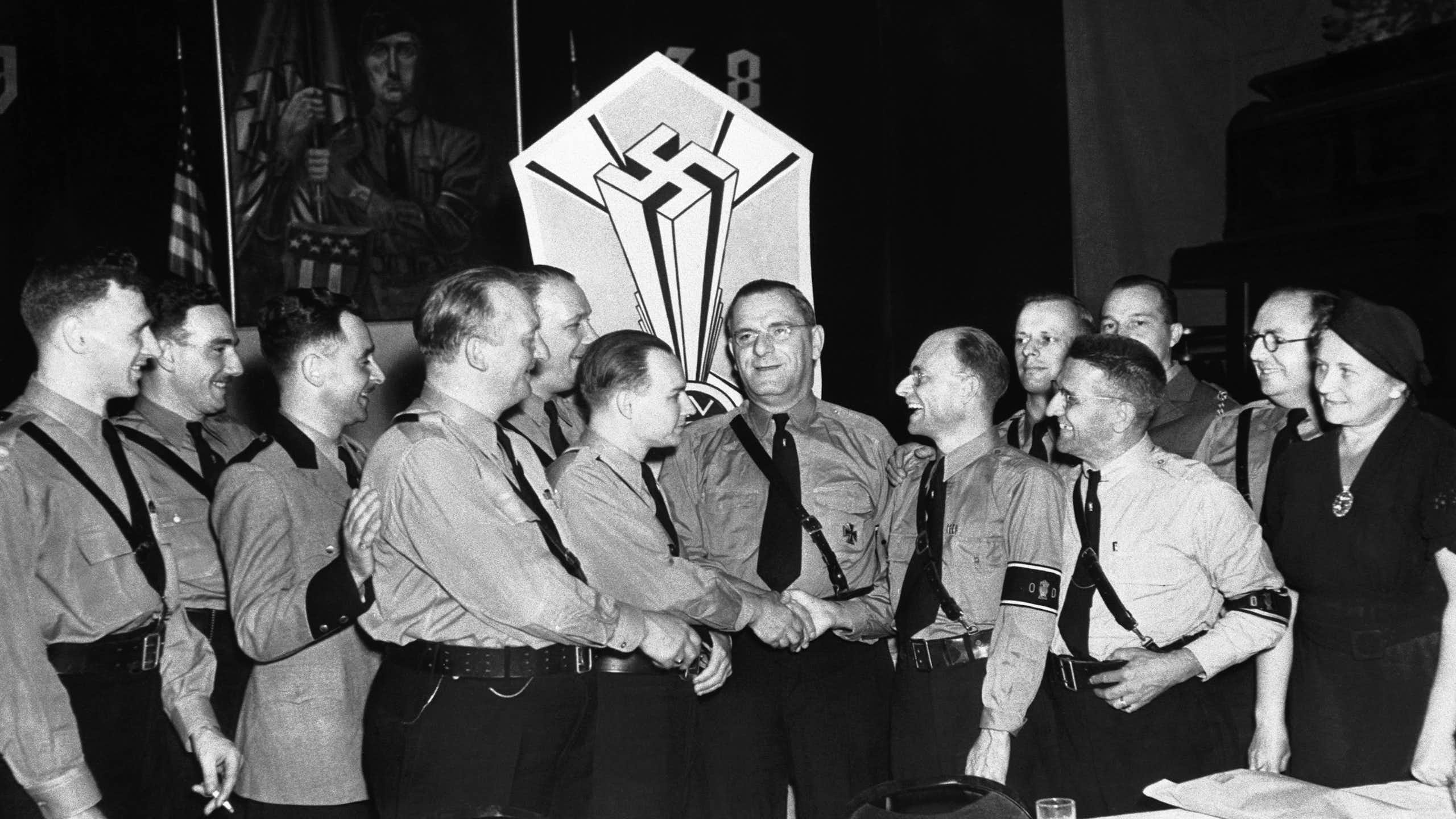 Fascists congratulate each other in New York.