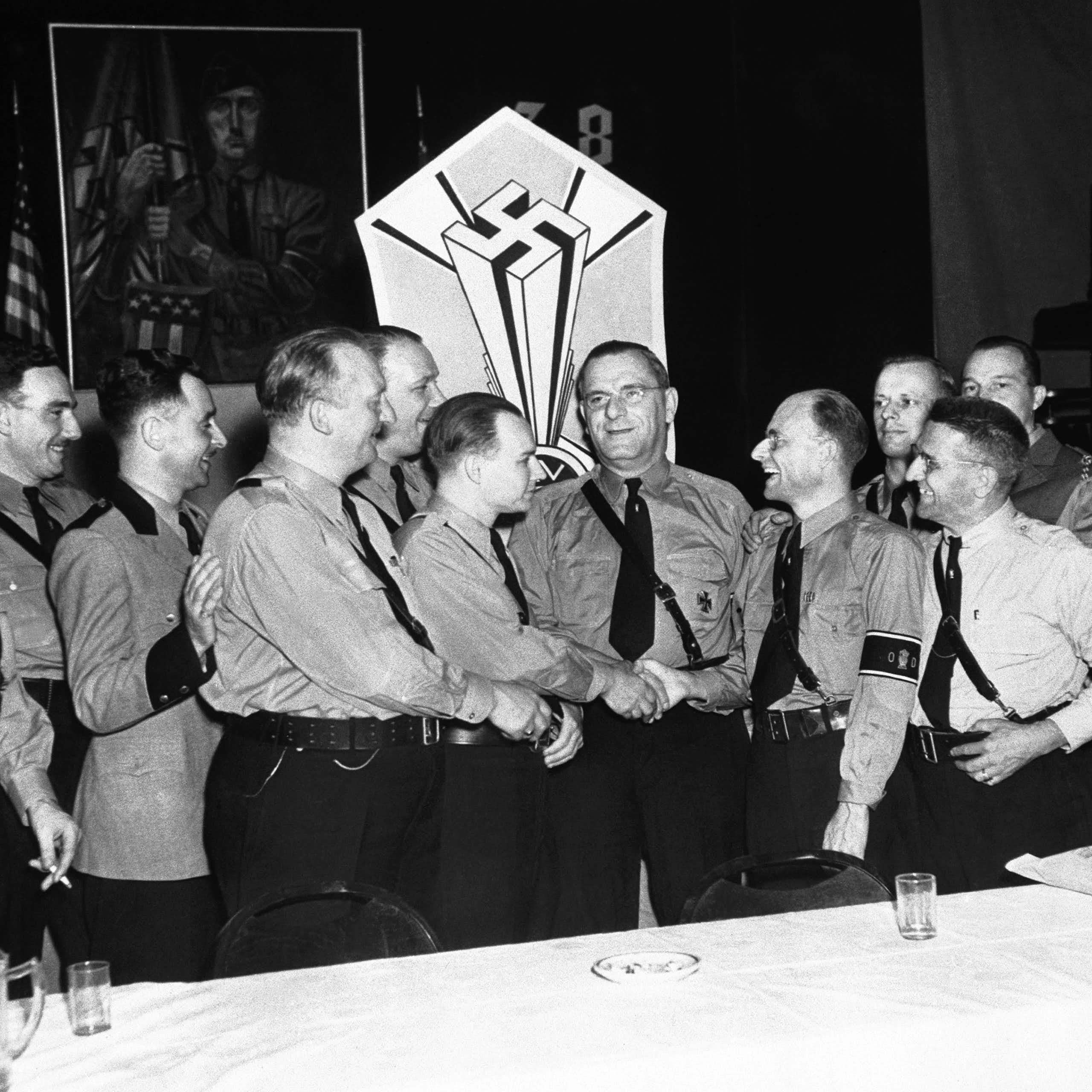 Fascists congratulate each other in New York.