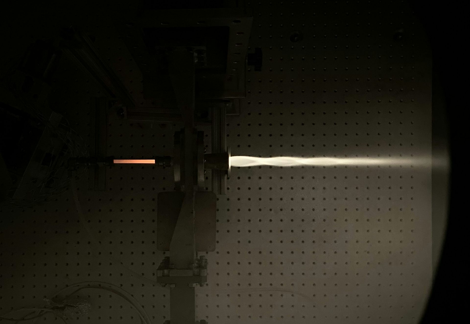 A device taking in air and letting out a propulsive push