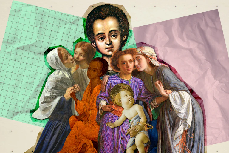 Paintings of Jesus as a young boy and child.