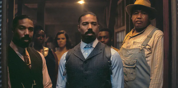 Film still: Michael B. Jordan and Omar Benson Miller