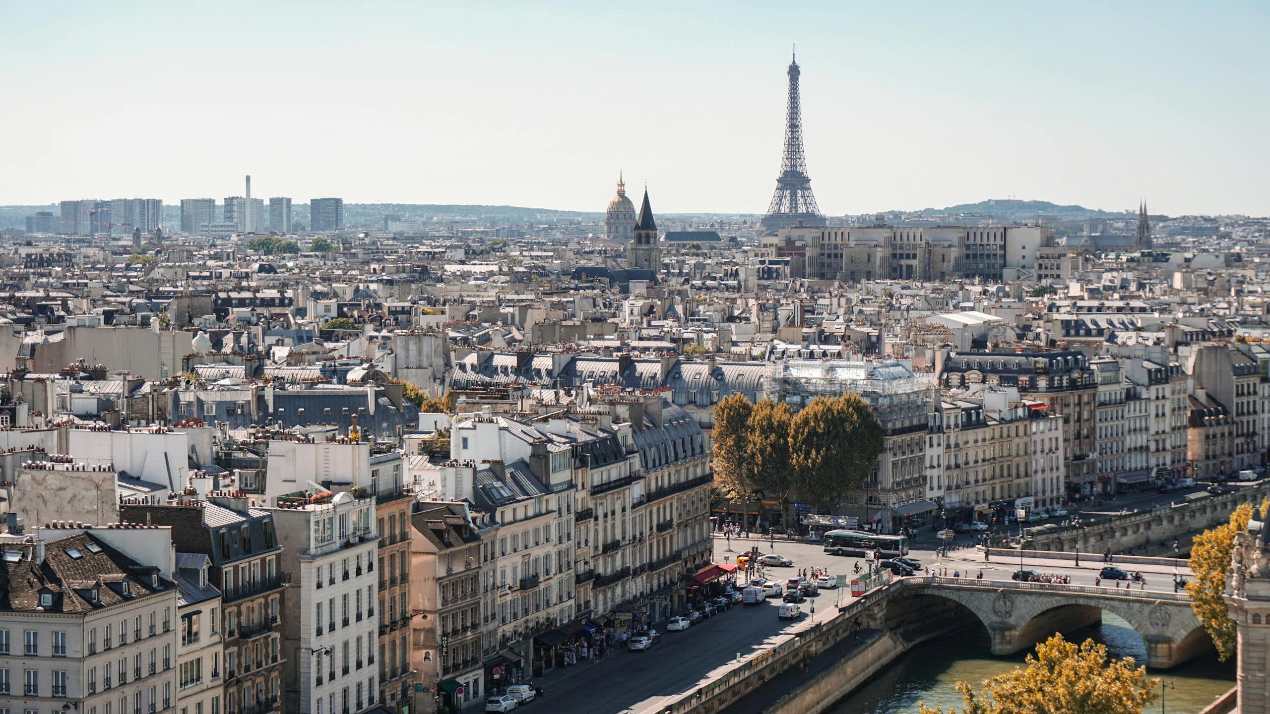 Vue panoramique de la ville de Paris