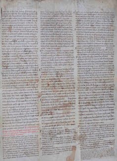 Privilegios I, nº 51 del siglo XII. Documento que recoge los decretos aprobados por las Cortes de León en 1188.