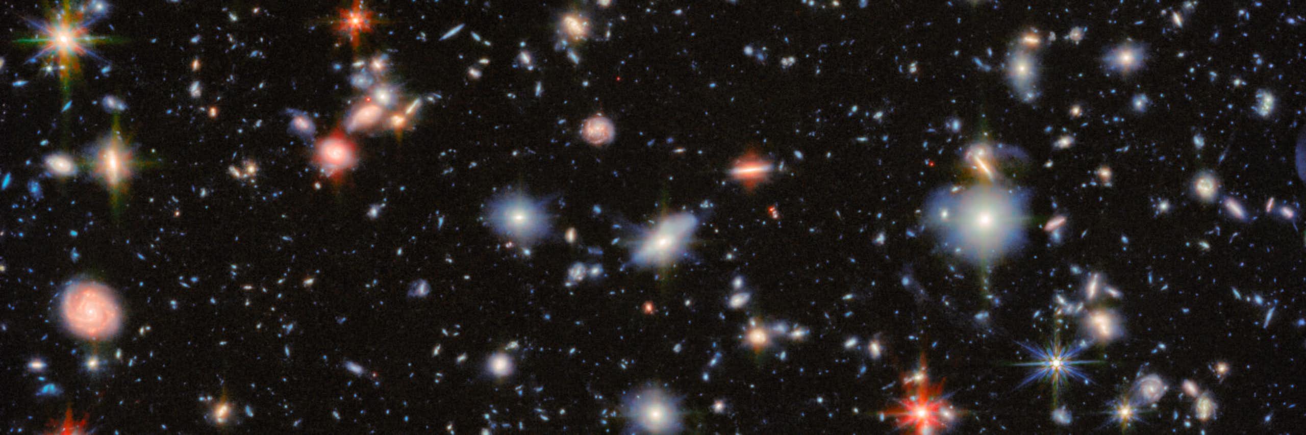 This image from the NASA/ESA/CSA James Webb Space Telescope revisits one of the most iconic regions of the sky, the Hubble Ultra Deep Field
