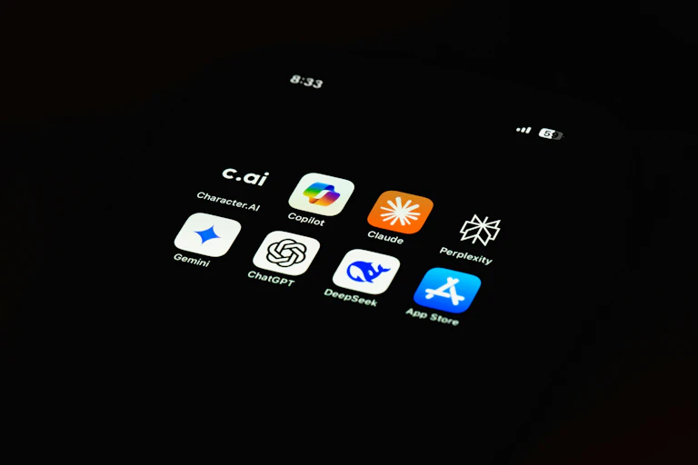 Des applications d'IA sur un smartphone