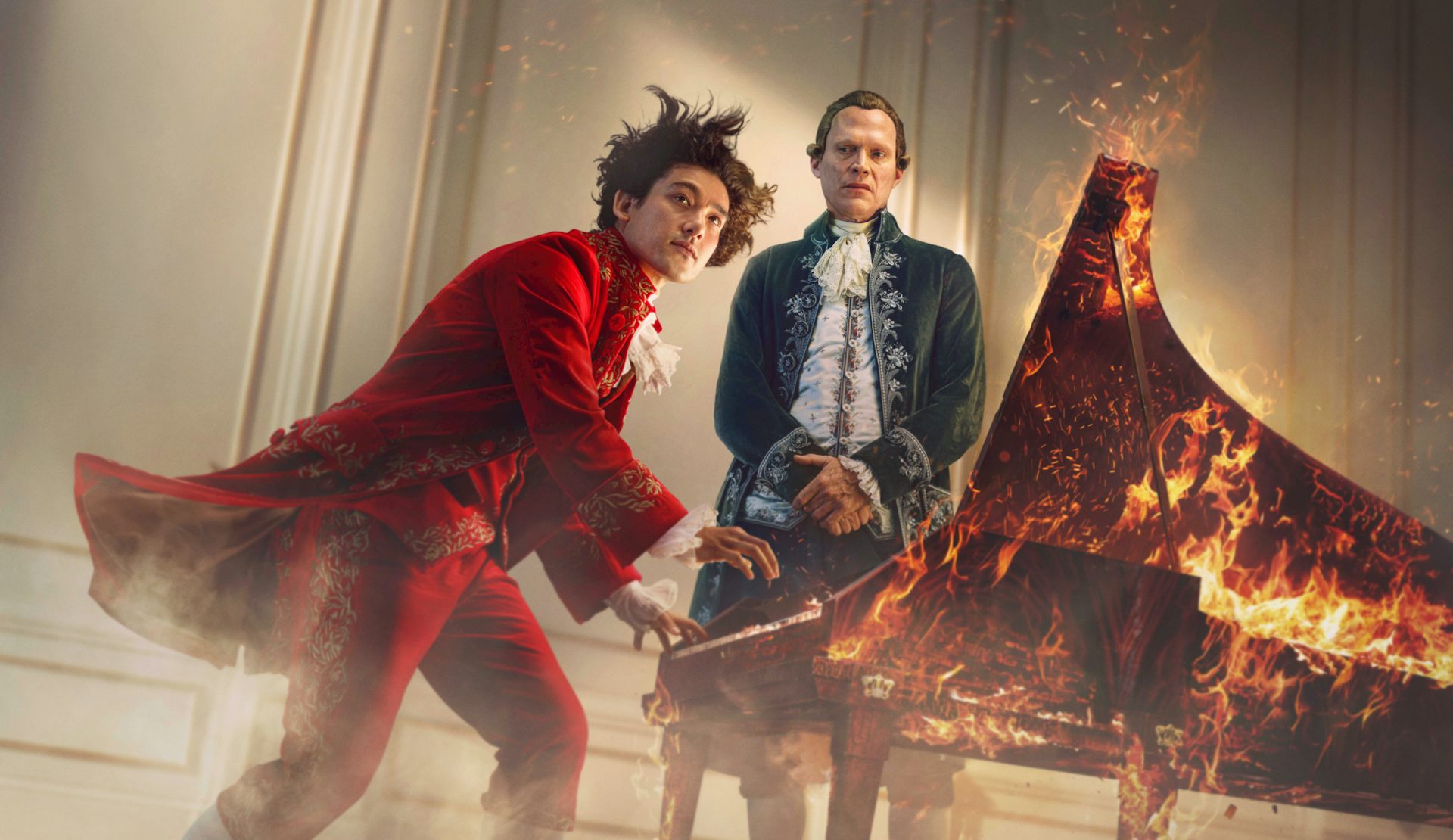 Will Sharpe and Paul Bettany bring Mozart and Salieri to life in this smart and sexy TV remake
