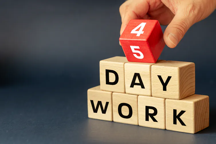 This picture depicts a 4-day workweek.
