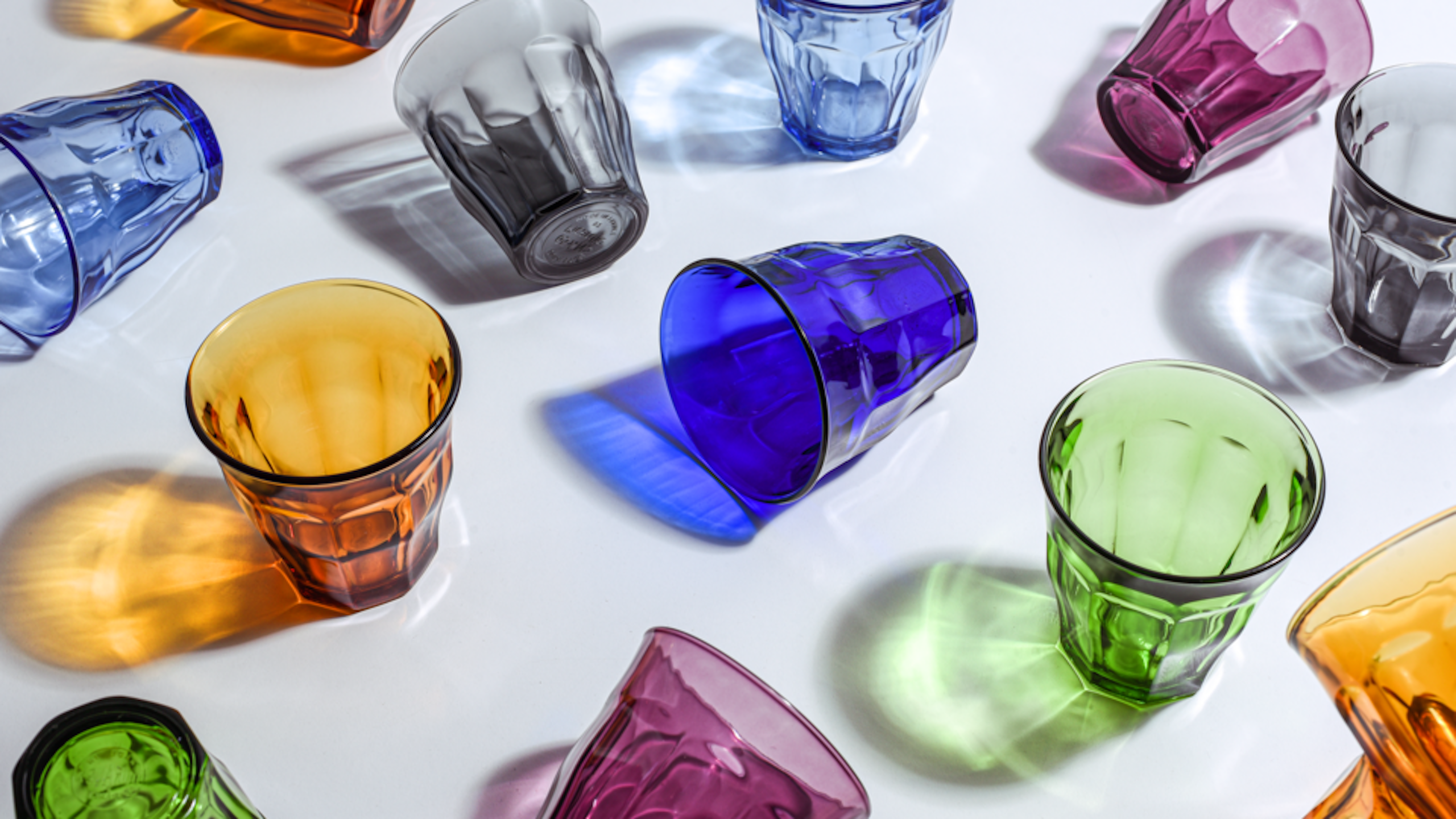 Verres Duralex de toutes les couleurs