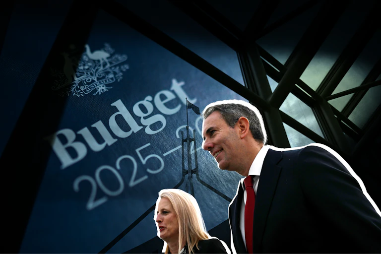 Federal Treasurer Jim Chalmers and Federal Finance Minister Katy Gallagher