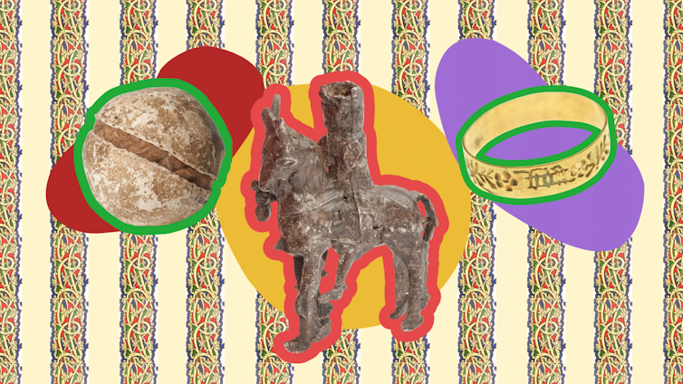 Medieval gold posy ring