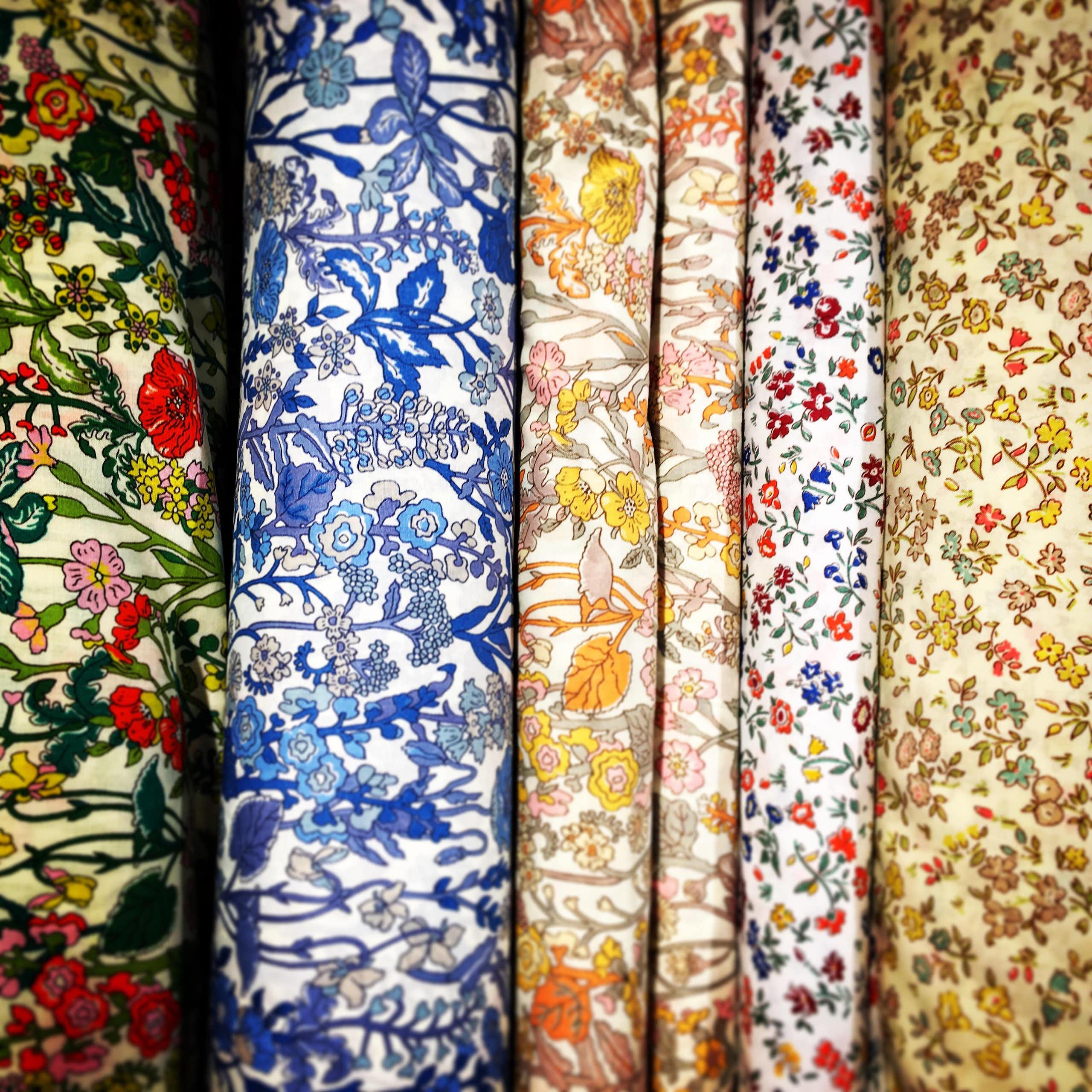 Colourful patterned Liberty fabrics