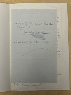 Dickens's signature