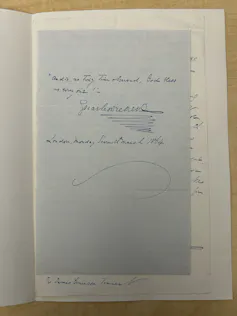 Dickens's signature