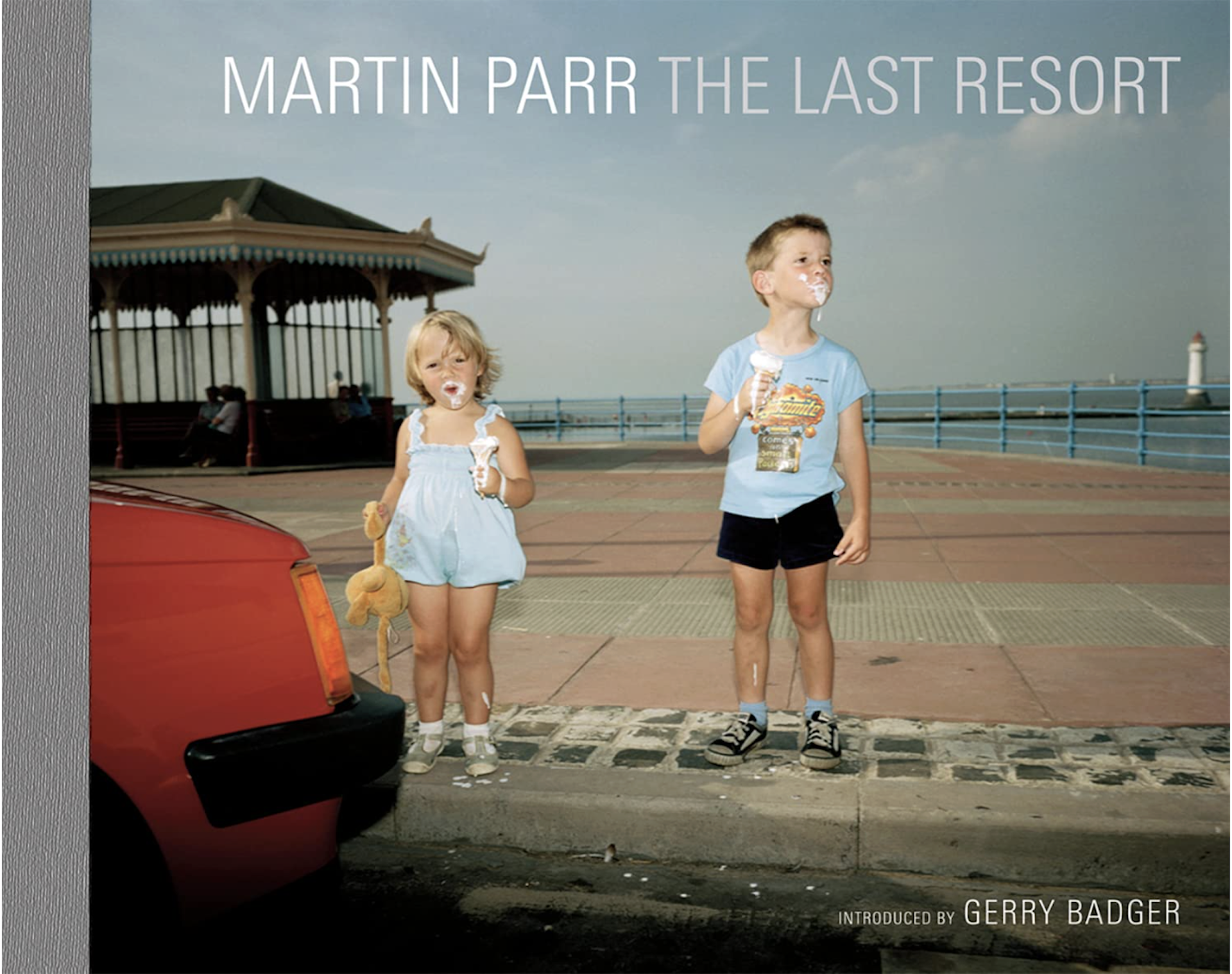 A cover of a photography book called The Last Resort by Martin Parr.