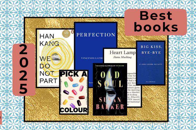Six assorted book covers from 2025.