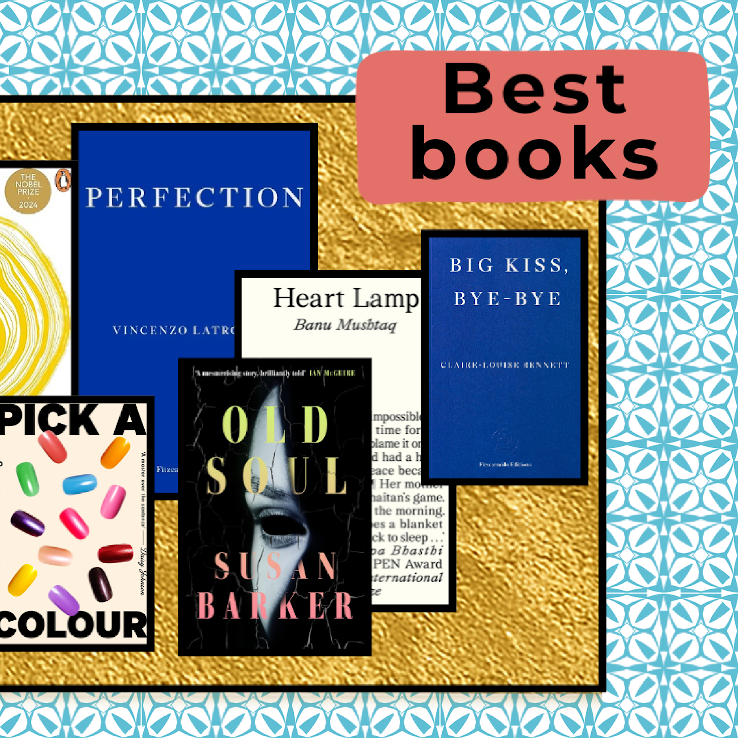 Six assorted book covers from 2025.