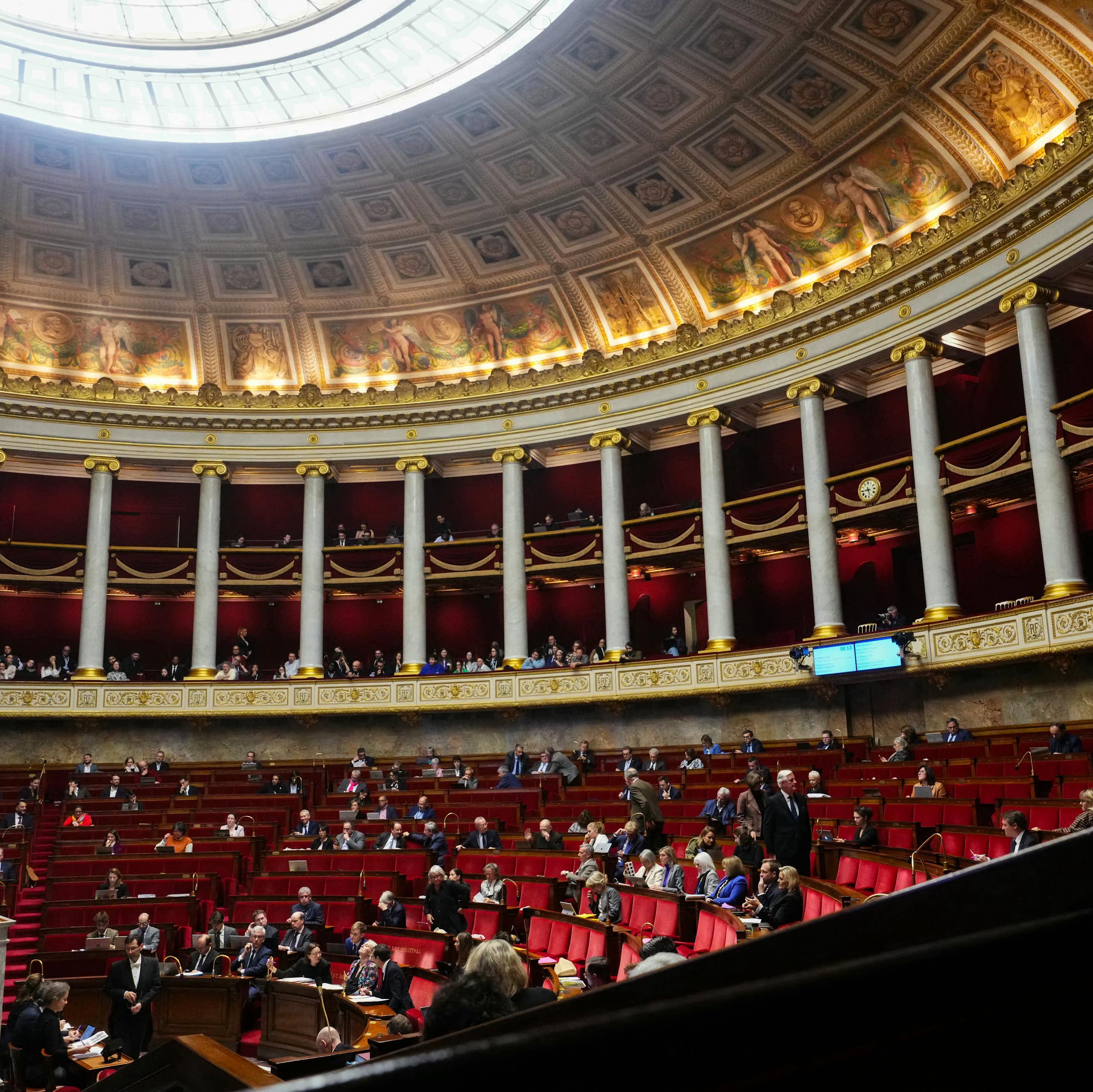 L'hémicycle de l'Assemblée nationale.